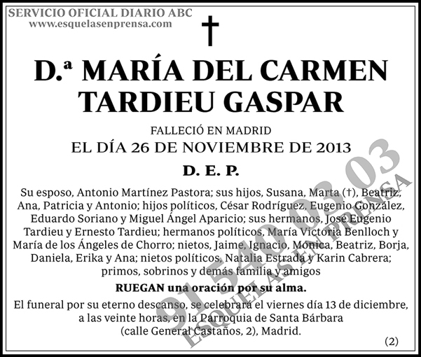 María del Carmen Tardieu